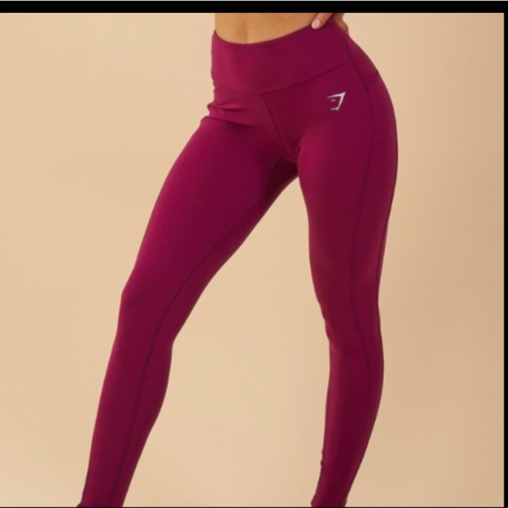 Maroon Gymshark Leggings